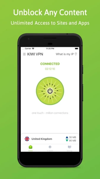 Kiwi VPN: Internet mais rápida MOD